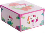 Aufbewahrungsbox Lavatelli Kanguru Box Collection mehrfarbig, Hello Kitty Motiv 39x50x24 cm mit Deckel und Tragegriffen